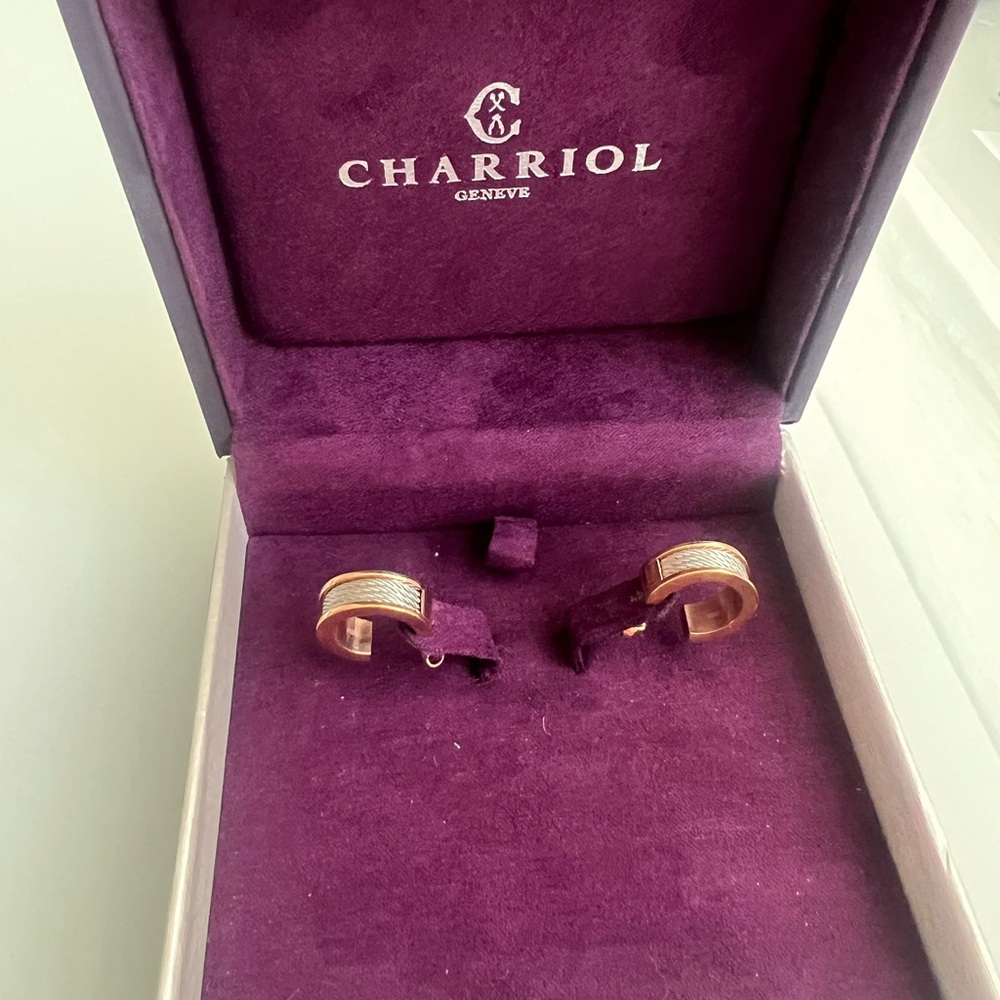 Brand new Charriol earrings, never worn before.